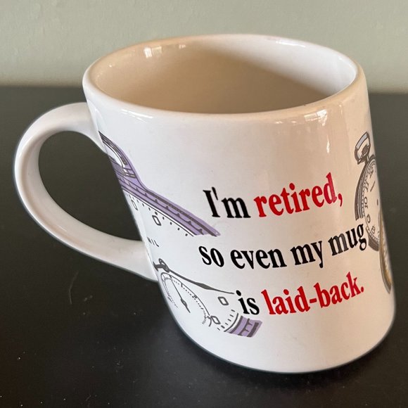 Hallmark Shoebox “I’m Retired So Even My Mug Is Laid-back” Retirement ~ Retiree - Picture 4 of 7